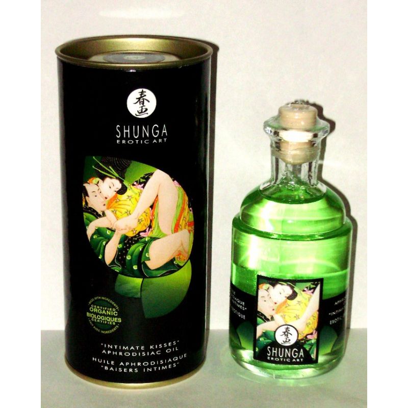 Shunga huile aphrodisiaque thé vert exotique